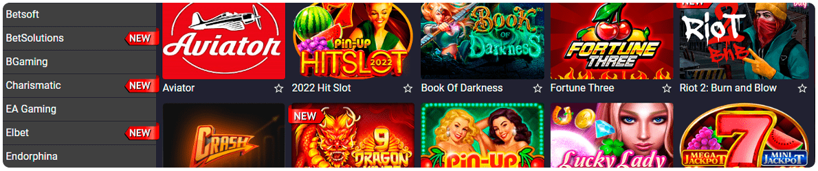 pin up casino slotlari