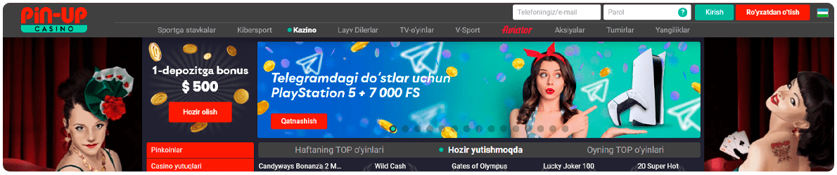 pin up casino uzbekistan