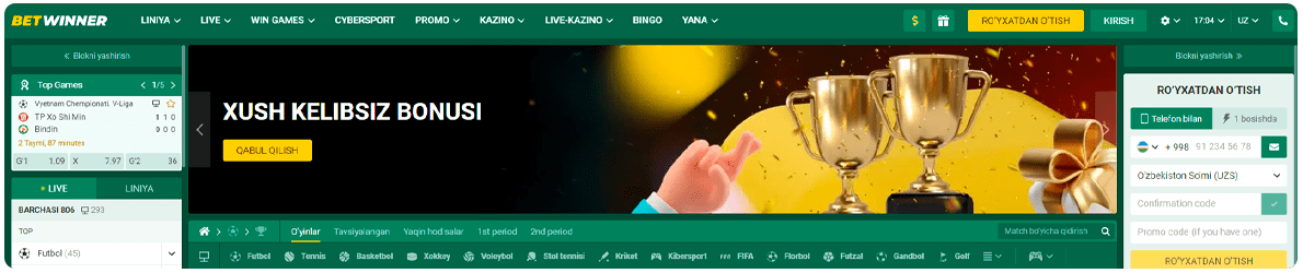 betwinner uzbekistan